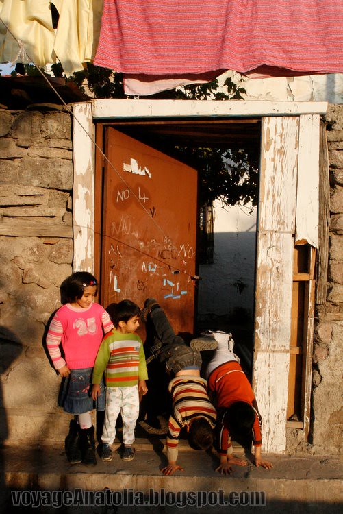 Kids Playing at the Door
