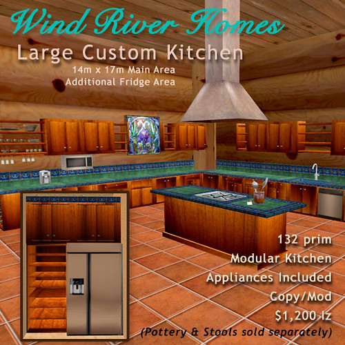 Large Custom Kitchen from Wind River Homes by Teal Freenote