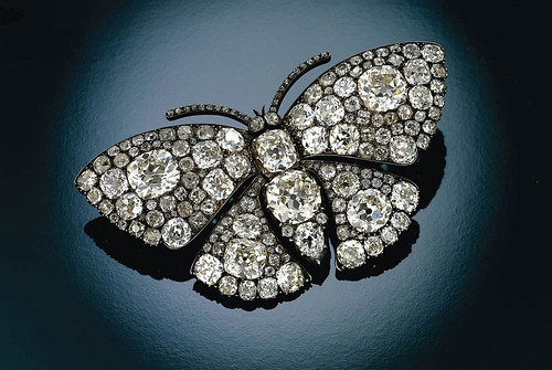 027- Broche en forma de mariposa con diamantes-Lalique 1900-1901