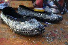 glittery shoes