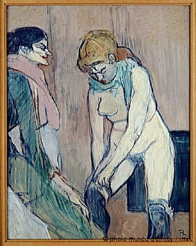 Femme tirant son bas, Henri de Toulouse-Lautrec, 1894