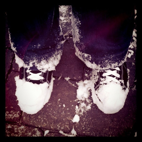 snowy feet