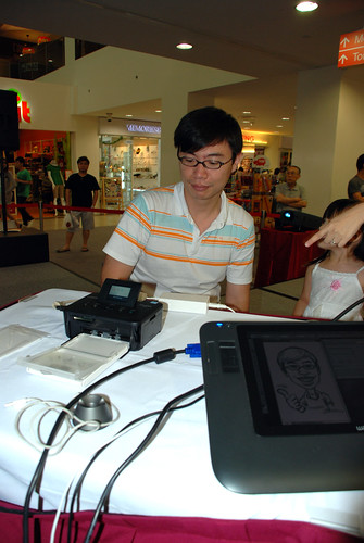 digital caricature live sketching @ Liang Court - day 3 - 2a