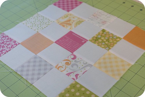 postage stamp quilt along: patchwork