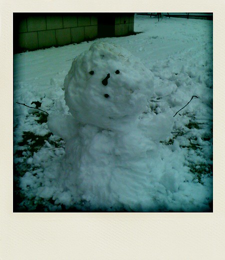 My snow man.