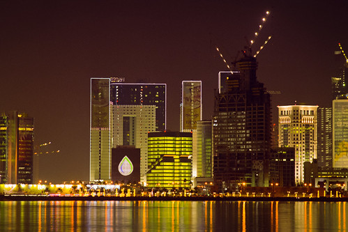 day skyline. Qatar National Day Skyline I