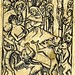 Hour of Death. Master ES (after) engraving. German. 1450-70. BM
