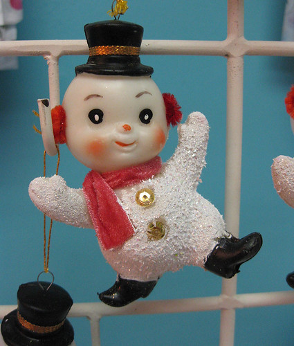 Vintage Snowman Ornament by moxie-girl