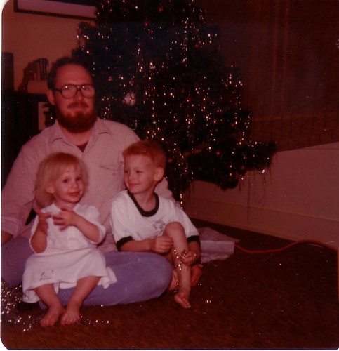 Me, Dad and C Christmas 1980