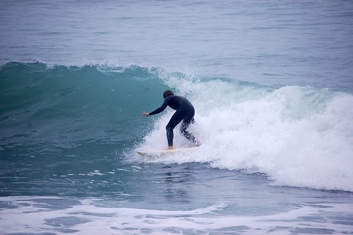 Tony surfing Mangamanau