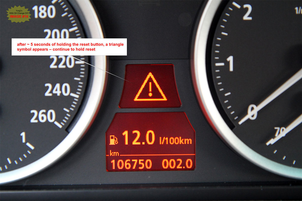 Bmw warning signs triangle