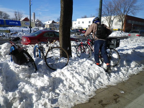 Winter Bike Parking