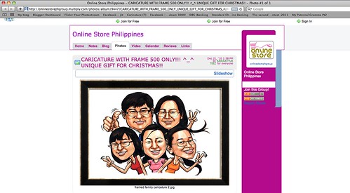 Family caricature artwork stolen by onlinestorephgroup.multiply.com