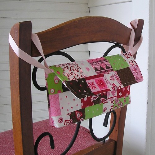 Patchwork Valentine Mailbox featuring "Love is in the Air" by Deb Strain for MODA.
