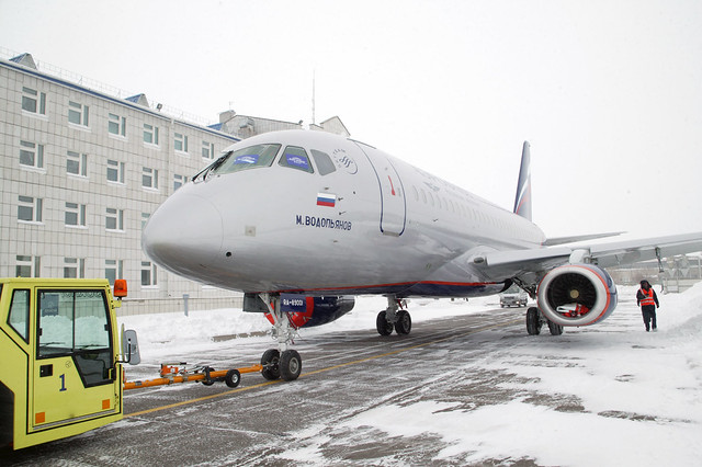 SSJ100 in Aeroflot Livery