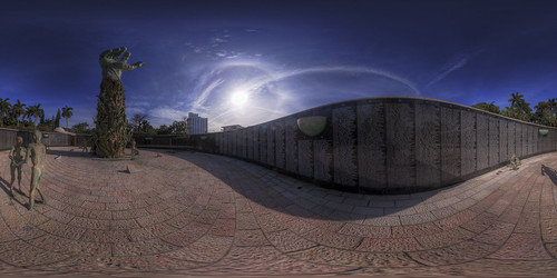 Miami Beach Holocaust Memorial - Equirectangular Projection