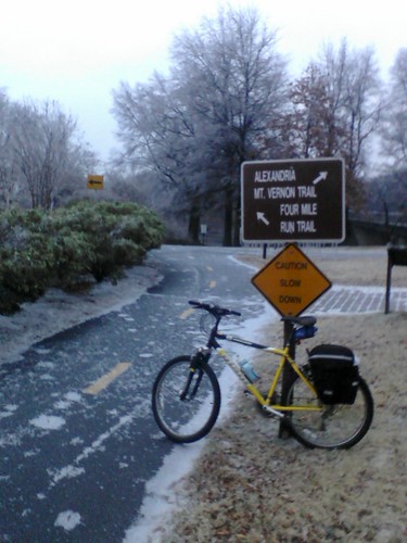 Ice, trail, bike