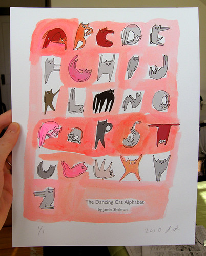 Cat Alphabet- Hand painted