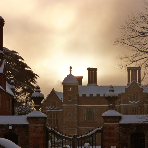 Chilham in the snow ~ village castle