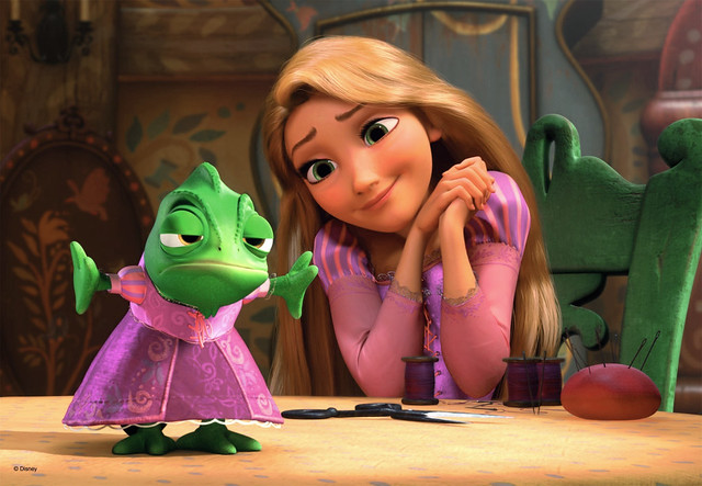 Disney Tangled Rapunzel scene
