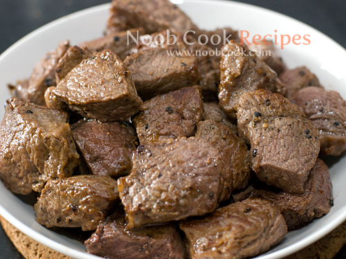 Beef cubes and noodle recipes