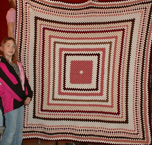 youngest with her afghan