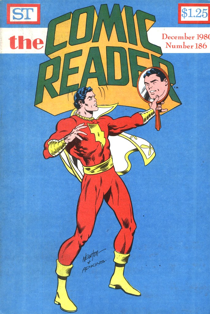 The Comic Reader 186 Captain Marvel looks in the mirror by Don Newton and Dan Adkins