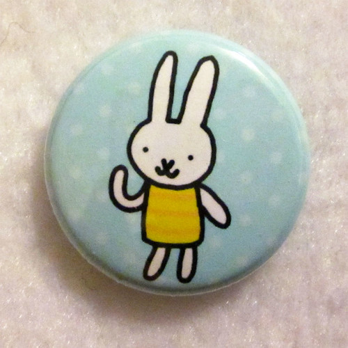 Stripey Shirt Rabbit - Button 01.14.11