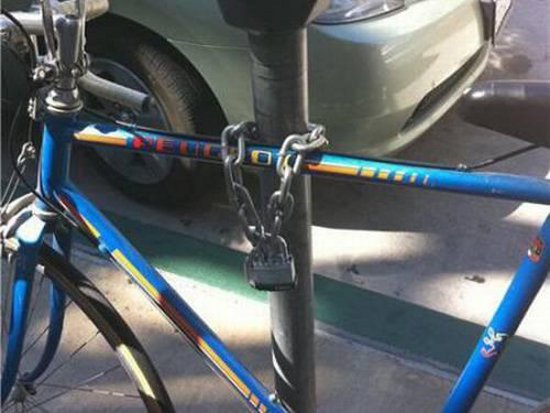 Blue Bike Lock Fail