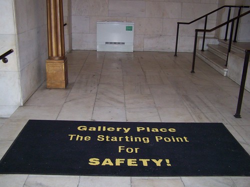 Gallery Place: The Starting Point for Safety (carpet in the Reynolds Center)