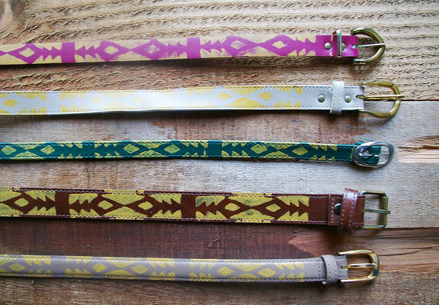hand printed belts