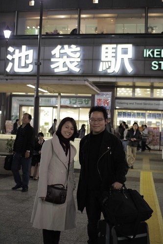 With Ying Yi outside Ikebukuro Station