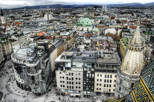 View of Vienna. Vista de Viena