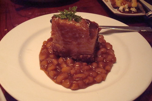Pork Belly with Baked Beans