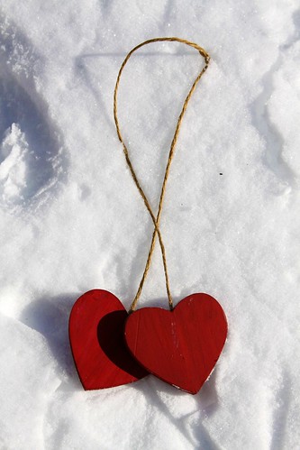 hearts in the snow