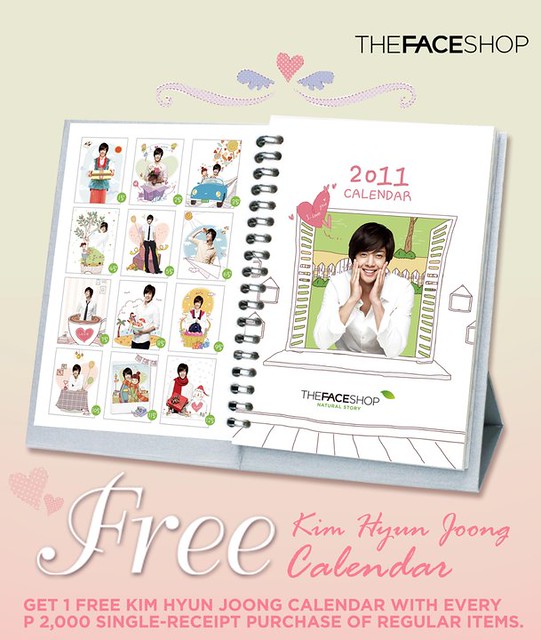 Kim Hyun Joong The Face Shop Calendar Give-Away in Philippines