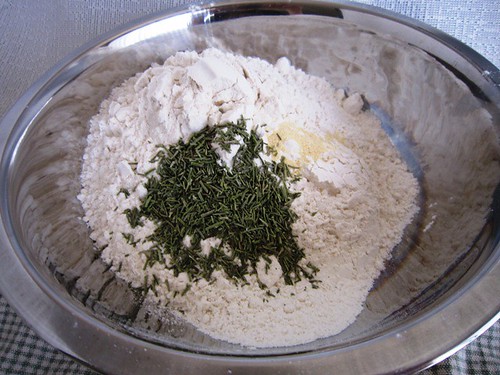 Flour and herbs