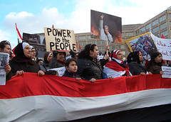 Sturz Mubaraks, Demo und Feier in Berlin, 11. ...