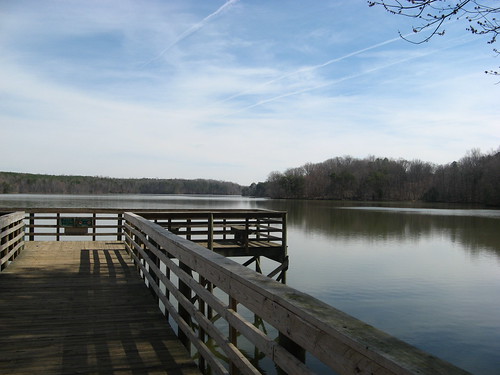 Observation/fishing deck at Lake Brandt
