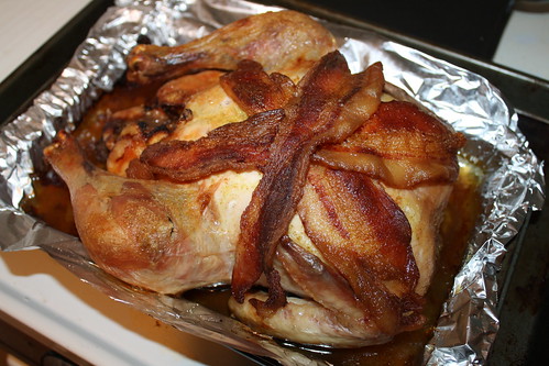 Bacon Wrapped Roasted Chicken