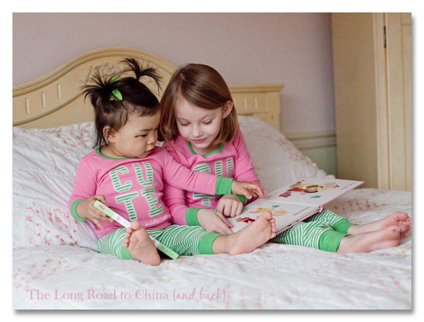 Reading to my lil sis BLOG