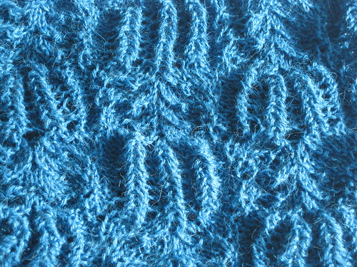 Frost flowers cowl close up