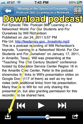 Download Podcast in Podcaster