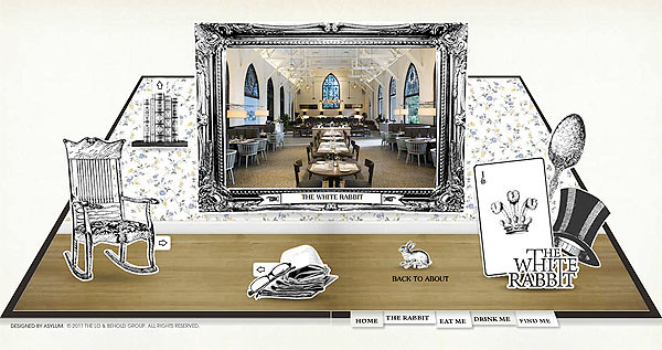 Interior of The White Rabbit, picture via their official website