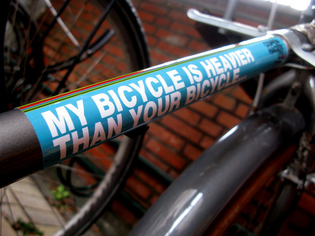 My Bicycle is Heavier Than Your Bicycle