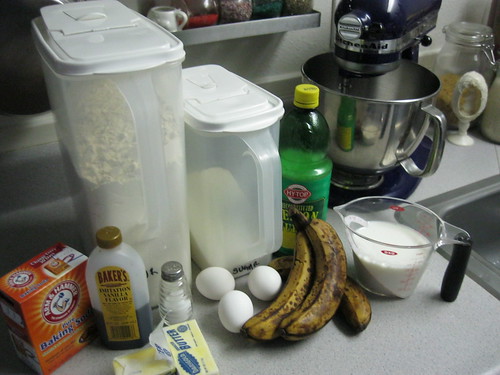 Banana Cupcakes - Ingredients