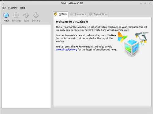 Virtual Box Ose on Linux Mint Debian Edition