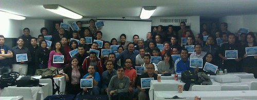 La foto de grupo del curso de Html5 en Ciudad de Mexico