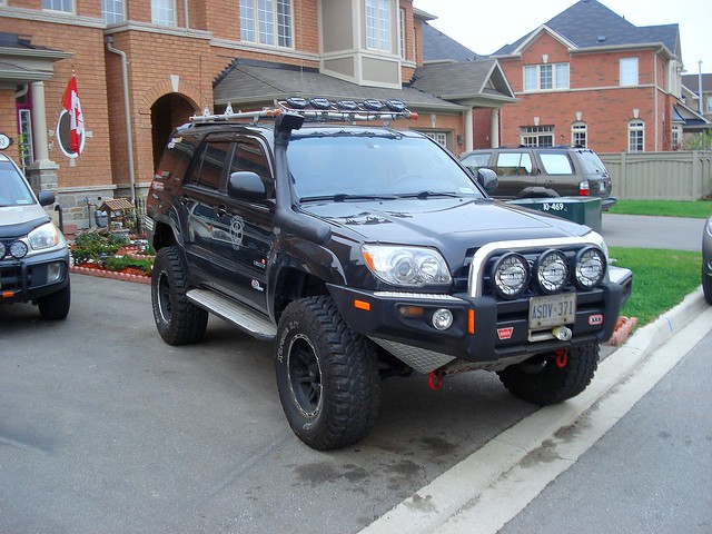 four offroad 4x4 toyota 4runner wheeling lifted