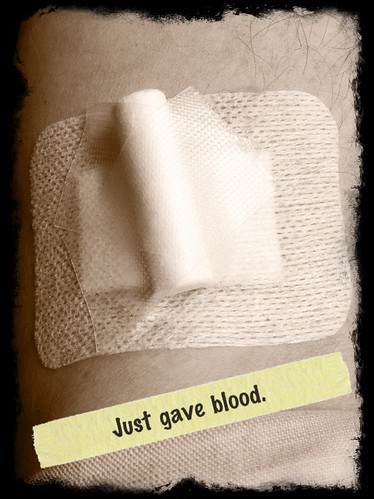 Gave blood
